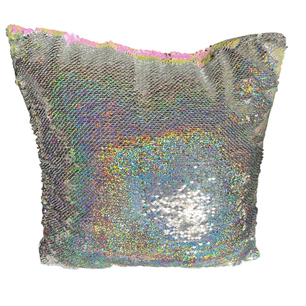 Iridescent Sequin Throw Pillow - Picture 2 of 4